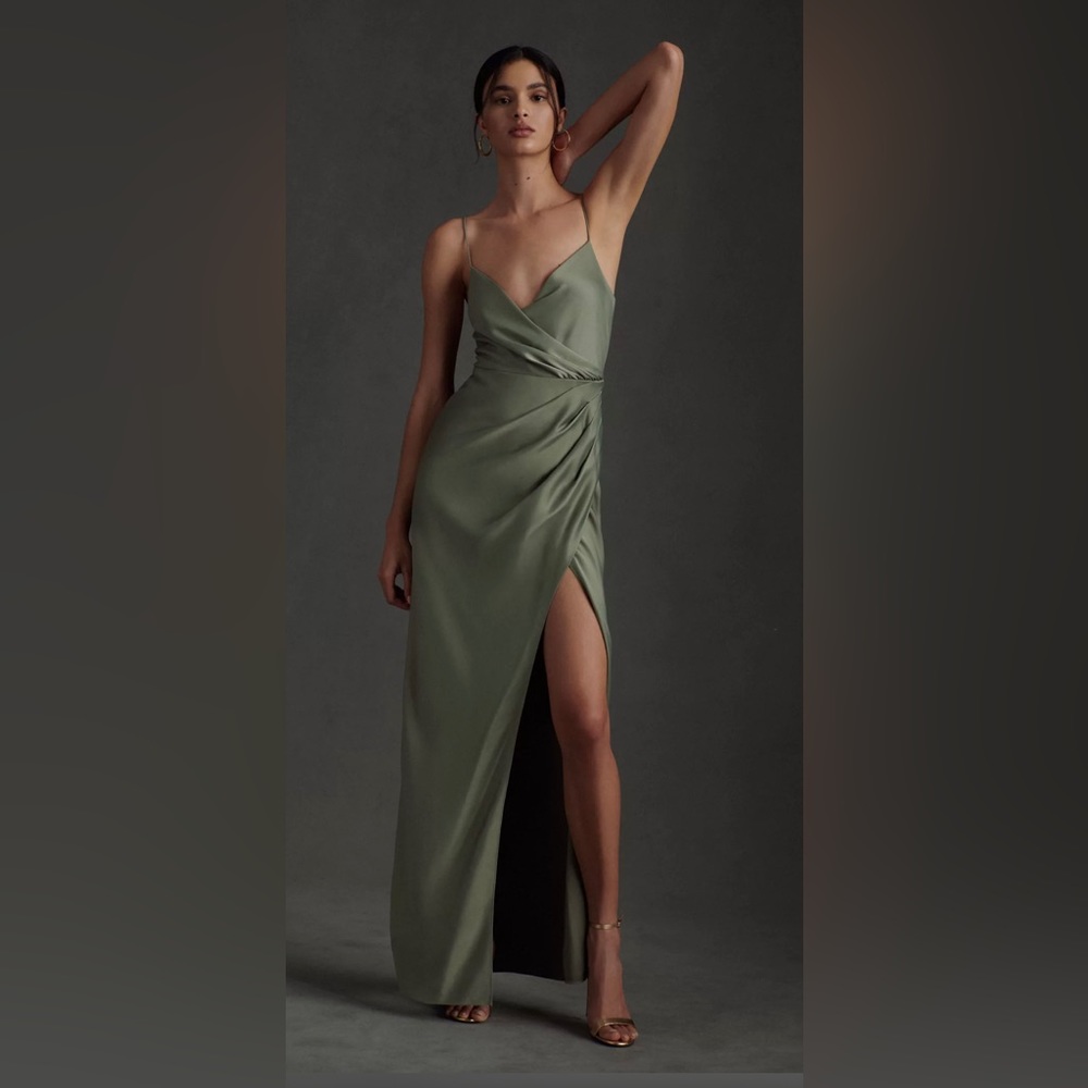 BHLDN Freya Satin Charmeuse Dress